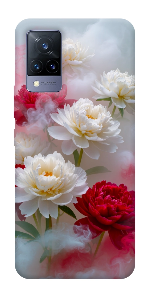 Чохол Red and white smoke для Vivo V21