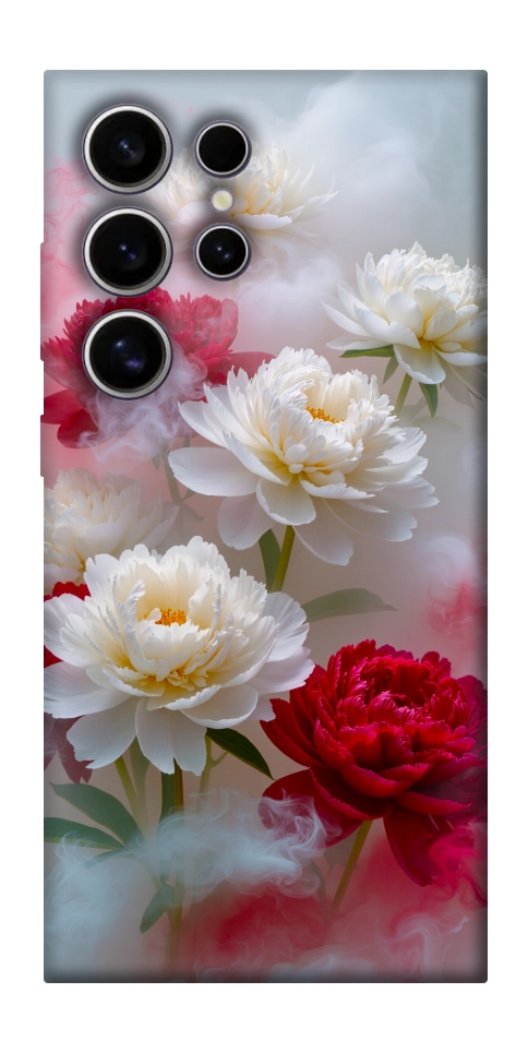 Чохол Red and white smoke для Galaxy S25 Ultra
