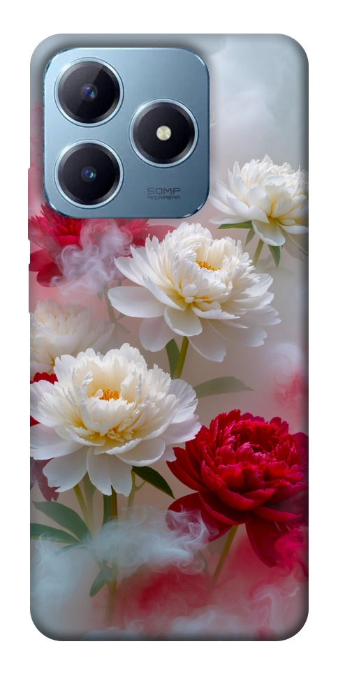Чехол Red and white smoke для Realme C63 4G