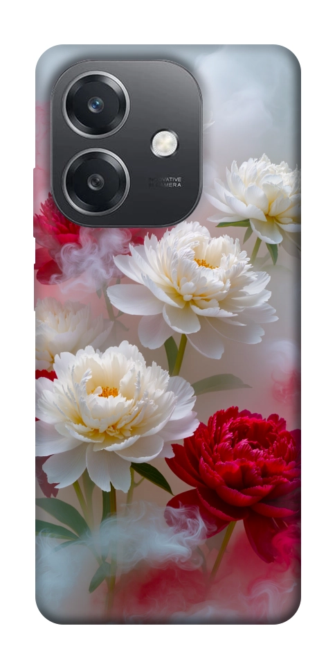 Чехол Red and white smoke для Oppo А3х 4G
