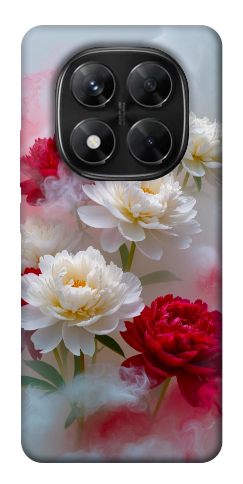 Чохол Red and white smoke для Xiaomi Redmi Note 14 Pro 5G