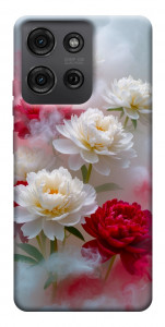 Чехол Red and white smoke для Motorola Moto G75 5G