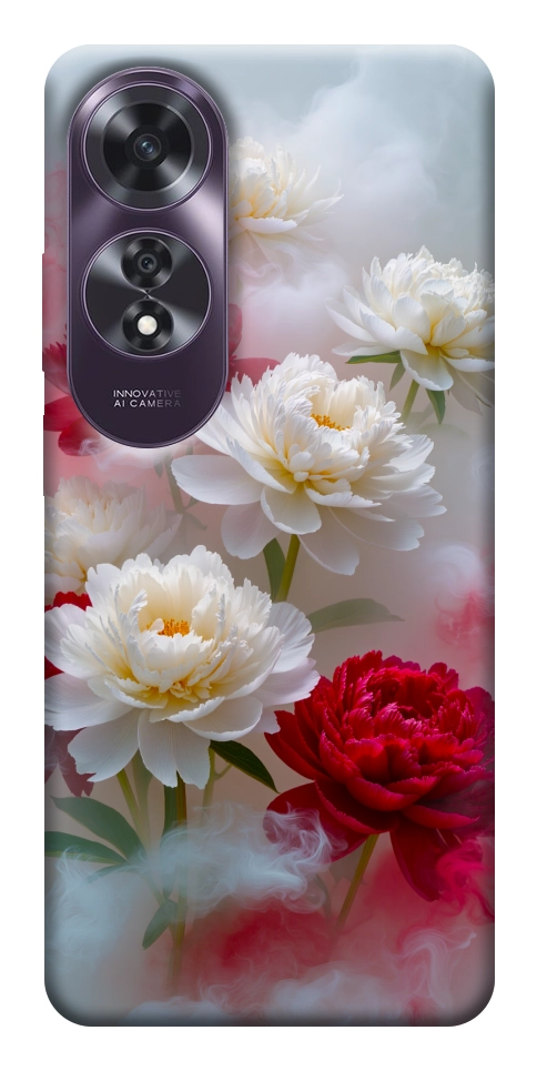 Чехол Red and white smoke для Oppo A60 4G