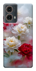 Чехол Red and white smoke для Motorola Moto G85