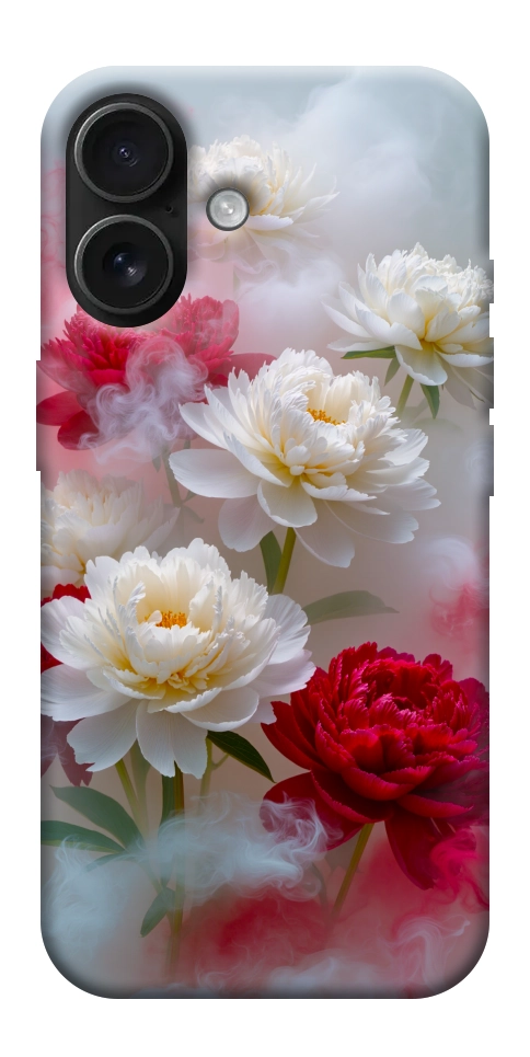 Чехол Red and white smoke для iPhone 17