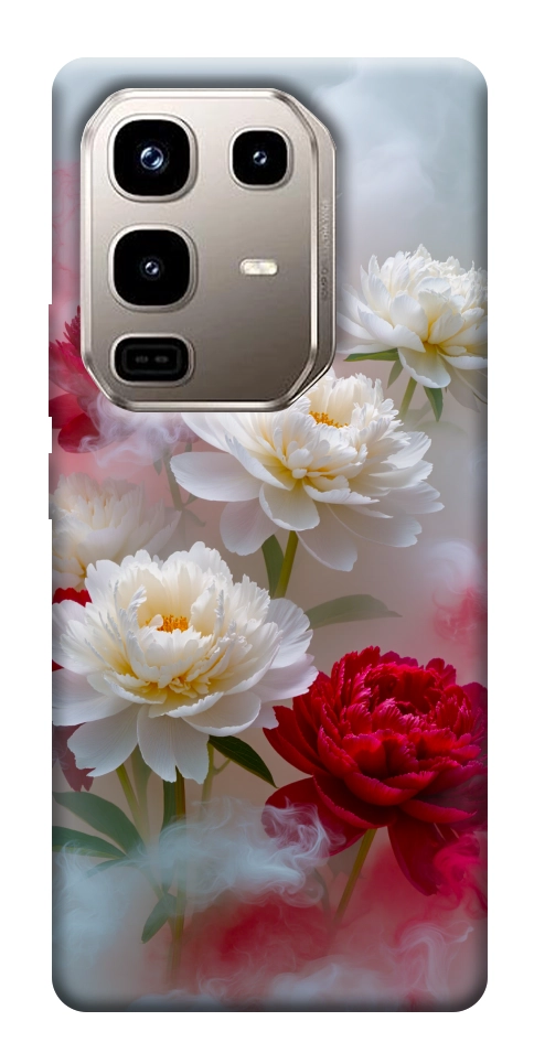 Чехол Red and white smoke для Infinix Note 50 Pro 4G