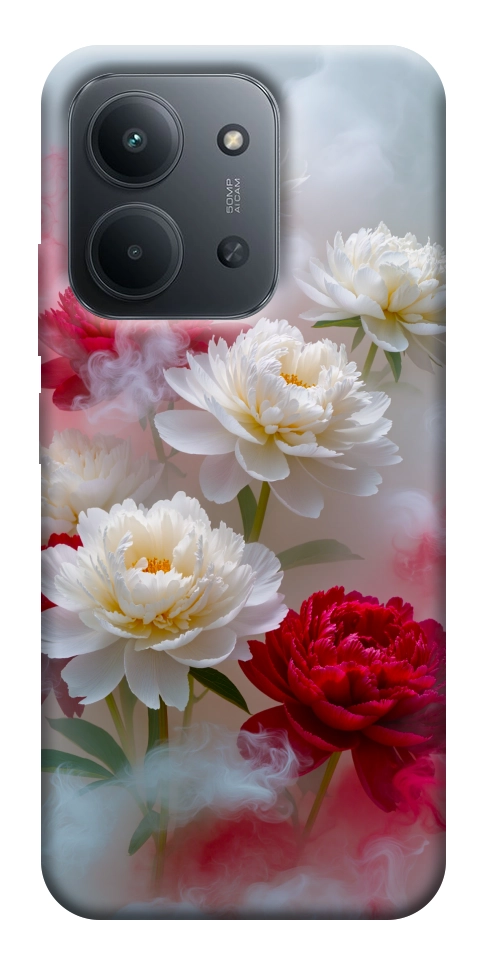 Чохол Red and white smoke для Xiaomi Redmi 15C (Europe version)