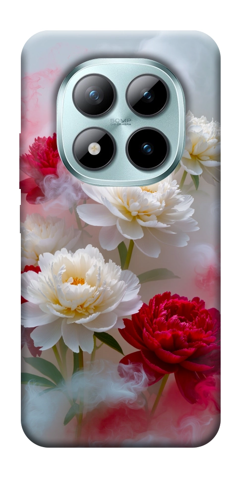 Чохол Red and white smoke для Xiaomi Redmi Note 15 Pro 5G