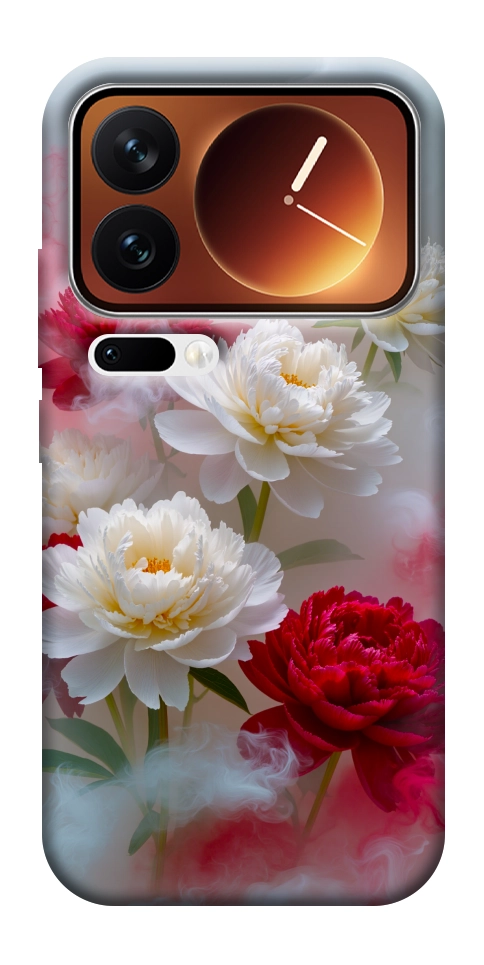 Чехол Red and white smoke для Xiaomi 17 Pro Max