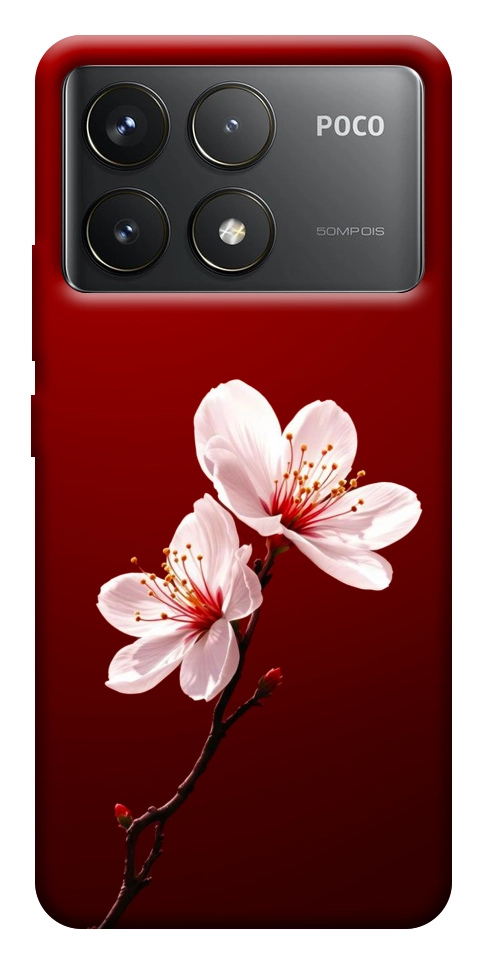 Чехол Sakura red для Xiaomi Poco F6 Pro