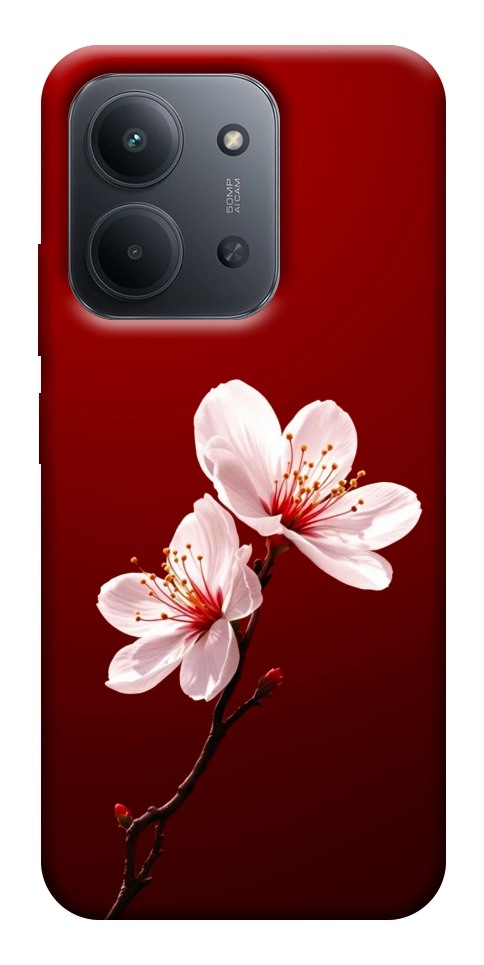 Чехол Sakura red для Xiaomi Redmi 15C (Europe version)