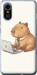 Чохол для ZTE Blade A31 Plus Funny Capybara CEO Working (Різнокольоровий)