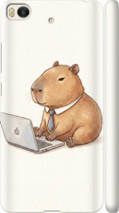 Чехол для Xiaomi Mi 5s Funny Capybara CEO Working (Разноцветный)