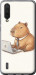 Чехол для Xiaomi Mi 9 Lite Funny Capybara CEO Working (Разноцветный)