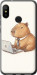 Чехол для Xiaomi Mi A2 Lite Funny Capybara CEO Working (Разноцветный)