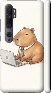 Чехол для Xiaomi Mi Note 10 Funny Capybara CEO Working (Разноцветный)