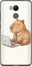 Чехол для Xiaomi Redmi 4 pro Funny Capybara CEO Working (Разноцветный)