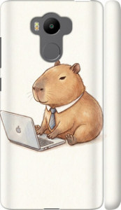Чохол для Xiaomi Redmi 4 Prime Funny Capybara CEO Working (Різнокольоровий)