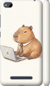 Чехол для Xiaomi RedMi 4A Funny Capybara CEO Working (Разноцветный)