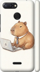 Чехол для Xiaomi Redmi 6 Funny Capybara CEO Working (Різнокольоровий)