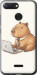 Чехол для Xiaomi Redmi 6 Funny Capybara CEO Working (Разноцветный)