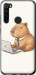 Чехол для Xiaomi Redmi Note 8 Funny Capybara CEO Working (Разноцветный)