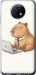 Чехол для Xiaomi Redmi Note 9T Funny Capybara CEO Working (Разноцветный)