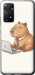 Чехол для Xiaomi Redmi Note 12 Pro Funny Capybara CEO Working (Разноцветный)