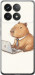 Чехол для Xiaomi Redmi K70 Pro Funny Capybara CEO Working (Разноцветный)