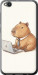 Чехол для Xiaomi Redmi Go Funny Capybara CEO Working (Разноцветный)
