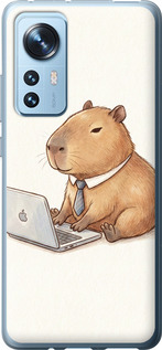 Чехол для Xiaomi 12 Funny Capybara CEO Working (Разноцветный)