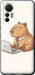 Чехол для Xiaomi 12 Lite Funny Capybara CEO Working (Разноцветный)