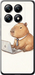 Чохол для Xiaomi 14T Pro Funny Capybara CEO Working (Різнокольоровий)