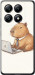Чехол для Xiaomi 14T Pro Funny Capybara CEO Working (Разноцветный)