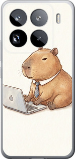 Чохол для Xiaomi 15 Pro Funny Capybara CEO Working (Різнокольоровий)