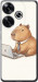 Чехол для Xiaomi Poco F6 Funny Capybara CEO Working (Різнокольоровий)