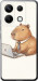 Чехол для Xiaomi Poco X6 Funny Capybara CEO Working (Разноцветный)