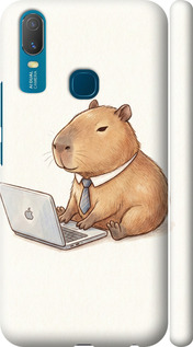 Чехол для Vivo Y11 Funny Capybara CEO Working (Разноцветный)