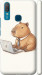 Чехол для Vivo Y11 Funny Capybara CEO Working (Разноцветный)
