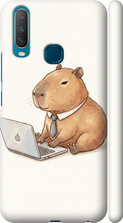 Чехол для Vivo Y15 Funny Capybara CEO Working (Разноцветный)
