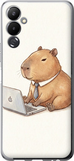 Чохол для Tecno Pova 4 LG7n Funny Capybara CEO Working (Різнокольоровий)