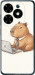 Чехол для Tecno Spark Go 2024 Funny Capybara CEO Working (Разноцветный)