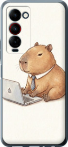 Чохол для Tecno Camon 18 Premier Funny Capybara CEO Working (Різнокольоровий)
