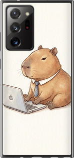 Чохол для Samsung Galaxy Note 20 Ultra Funny Capybara CEO Working (Різнокольоровий)