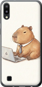 Чехол для Samsung Galaxy M10 Funny Capybara CEO Working (Разноцветный)