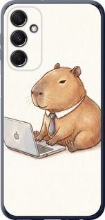 Чехол для Samsung Galaxy M34 5G Funny Capybara CEO Working (Разноцветный)
