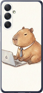 Чохол для Samsung Galaxy M54 Funny Capybara CEO Working (Різнокольоровий)
