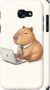 Чохол для Samsung Galaxy A5 (2017) Funny Capybara CEO Working (Різнокольоровий)