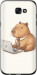 Чехол для Samsung Galaxy A7 (2017) Funny Capybara CEO Working (Різнокольоровий)