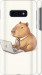 Чехол для Samsung Galaxy S10e Funny Capybara CEO Working (Разноцветный)